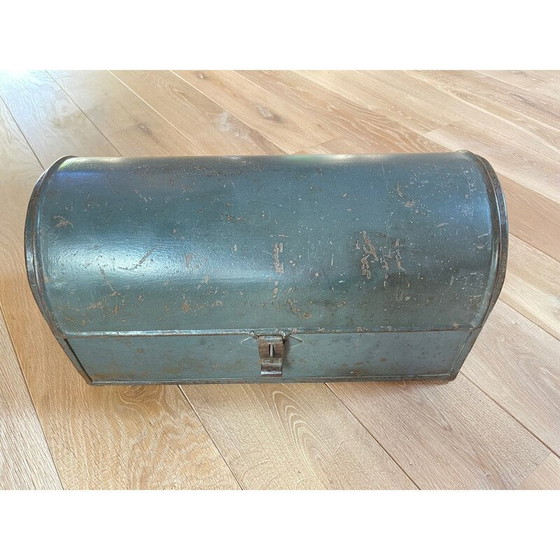 Image 1 of Vintage metalen hutkoffer