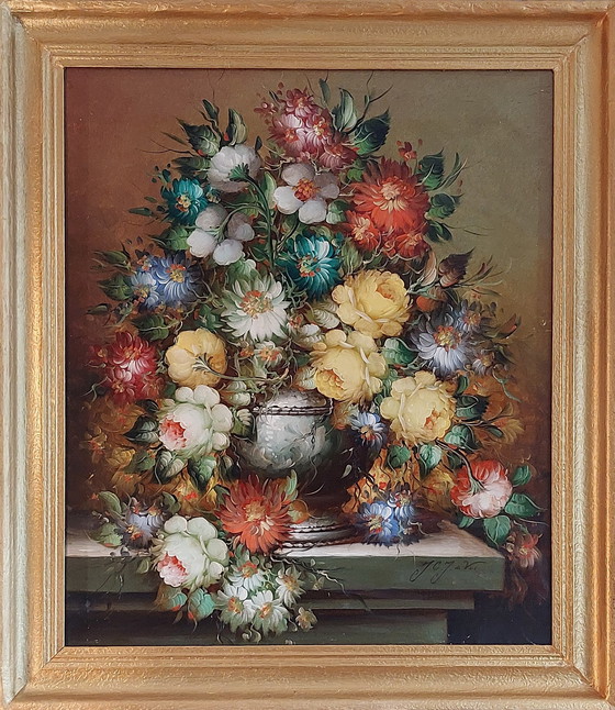 Image 1 of Bloemstilleven, canvas wanddecoratie