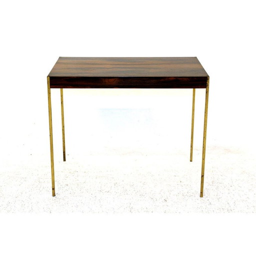 Vintage rozenhouten bijzettafel, Zweden 1960