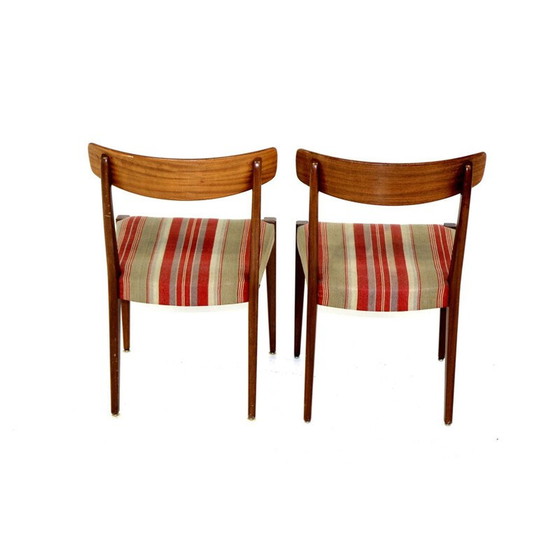 Image 1 of Paar vintage teakhouten stoelen van Skaraborgs Möbelindustri Tibro, Zweden 1960