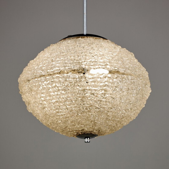 Image 1 of Vintage plexiglas en metalen hanglamp, 1960