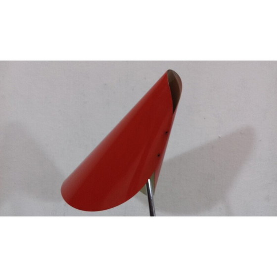 Image 1 of Paar vintage metalen lampen van Josef Hůrka voor Napako, Tsjecho-Slowakije 1960