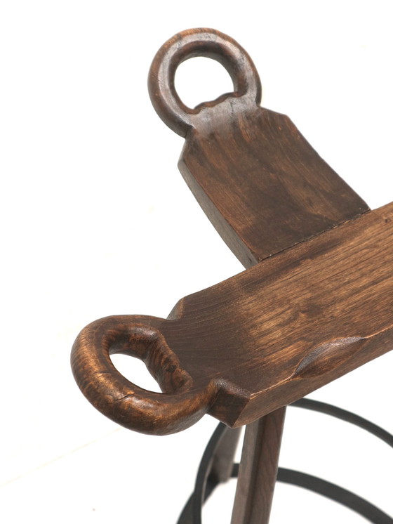 Image 1 of 5X Vintage Spaanse Brutalist 'Marbella' Kruk Van Confonorm Uit De Jaren 70