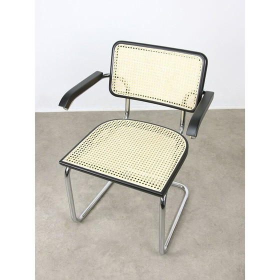 Image 1 of Vintage Cesca B64 fauteuils in hout en rietwerk van Marcel Breuer