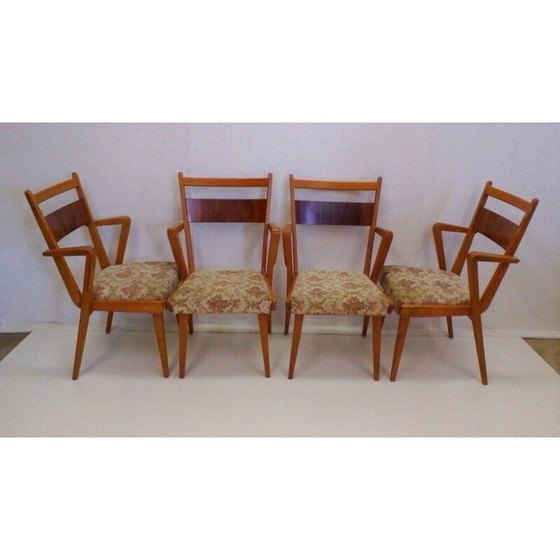 Image 1 of Set van 4 vintage JI-350 eetkamerstoelen voor Jitona - jaren 1960