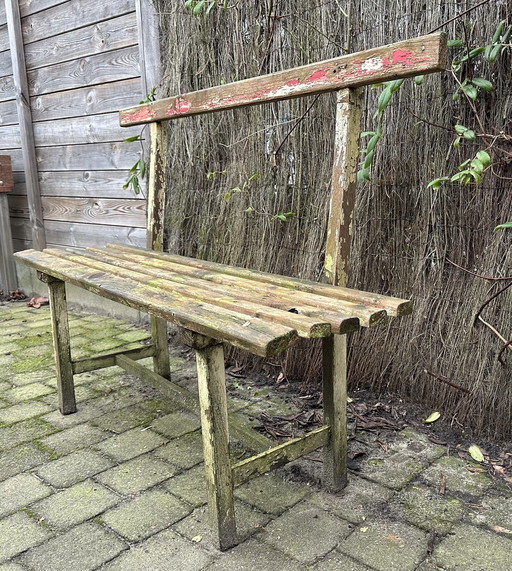 Vintage Tuinbankje Hout