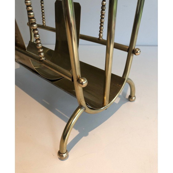 Image 1 of Vintage messing tijdschriftenrek, Frankrijk 1970