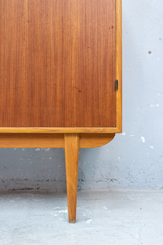 Image 1 of Vintage teakhouten buffetkast met hoge laden Midcentury