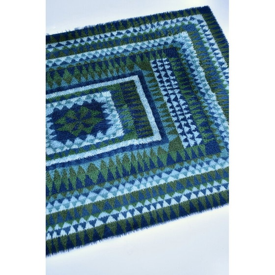 Image 1 of Scandinavisch vintage vloerkleed Rya, jaren 1960