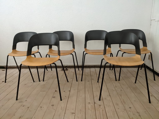 6x Fritz Hansen BH20 pair chairs