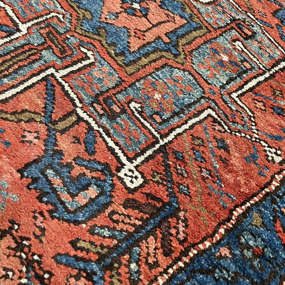 Image 1 of Zeldzaam stuk, verzamelaar, oud passagetapijt, loper tapijt, Perzië Iran Tabriz Heriz Karadja 450X105 Cm