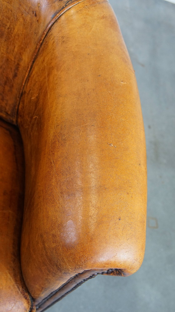 Image 1 of Schapenleren Clubfauteuil Met Siernagels