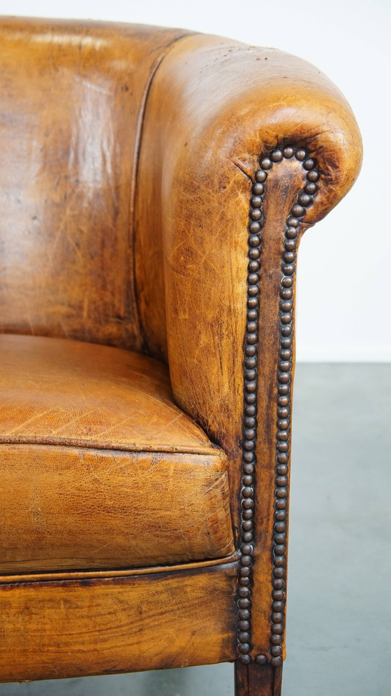 Image 1 of Schapenleren Clubfauteuil Met Siernagels