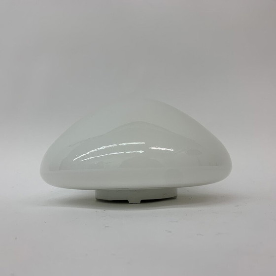 Image 1 of Duitse mid-century glazen plafondlamp 961 van Wilhelm Wagenfeld voor Lindner, jaren 1950