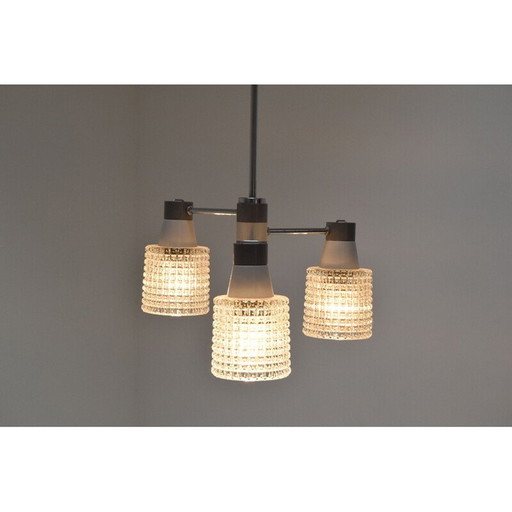 Vintage kroonluchter van Drukov, Tsjecho-Slowakije 1970