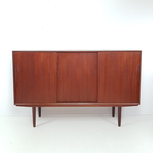 Vintage Deens teak houten dressoir midboard 