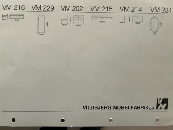 Image 1 of Kai Kristiansen teakhouten ladekast dressoir Vildbjerg Møbelfabrik VM201