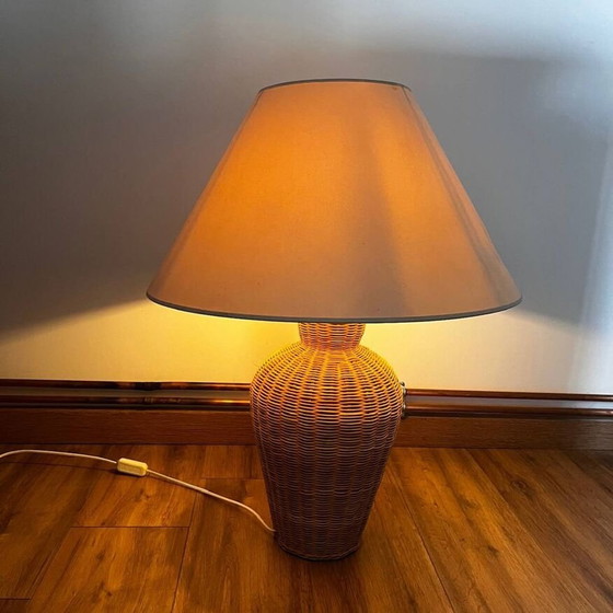 Image 1 of Vintage rieten lamp