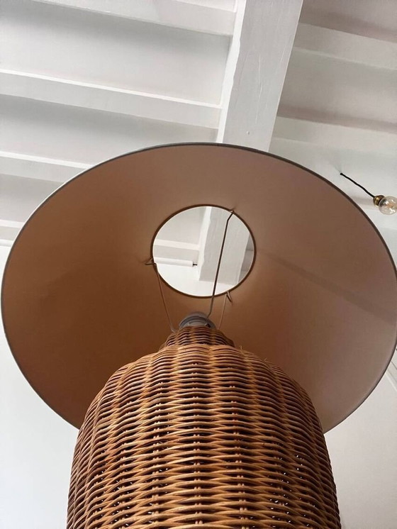 Image 1 of Vintage rieten lamp