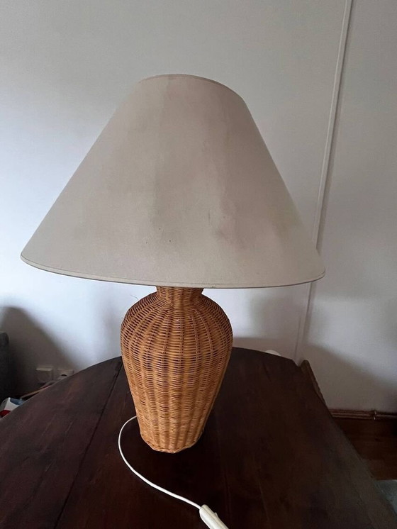 Image 1 of Vintage rieten lamp