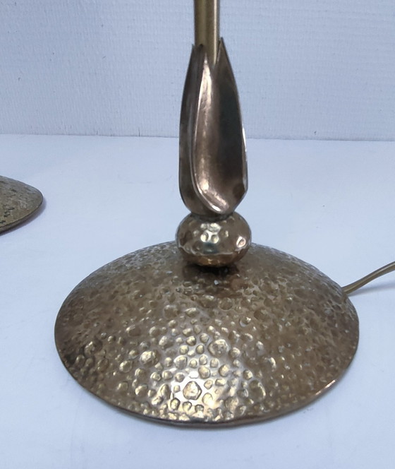 Image 1 of Paar Delmas Design Lampvoeten Messing