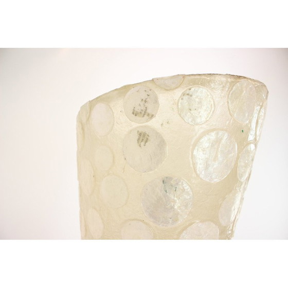 Image 1 of Vintage plastic en houten vloerlamp, Tsjecho-Slowakije 1970