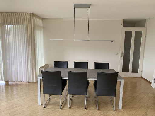 Ronald Schmitz design eettafel + 6x stoel