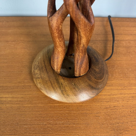 Image 1 of Scandinavische Vintage Teak Schemerlamp ‘Varens’