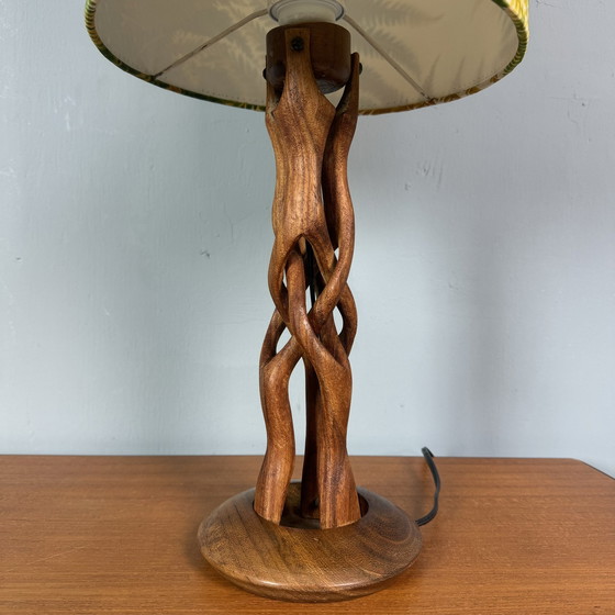 Image 1 of Scandinavische Vintage Teak Schemerlamp ‘Varens’