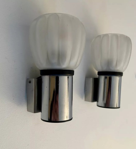 Image 1 of 2X Vintage wandlampen