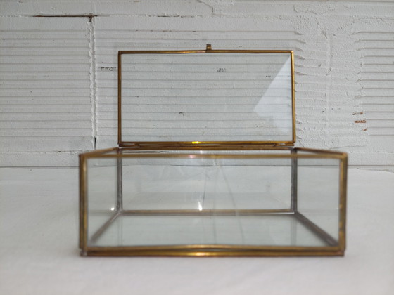 Image 1 of Reliekschrijn - Verguld brons - 1800-1850 Frankrijk