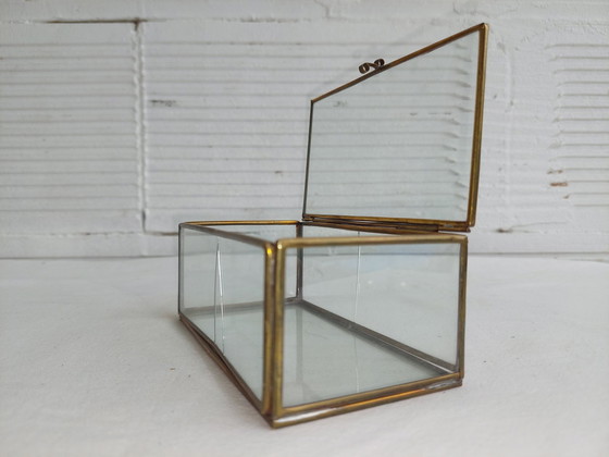 Image 1 of Reliekschrijn - Verguld brons - 1800-1850 Frankrijk