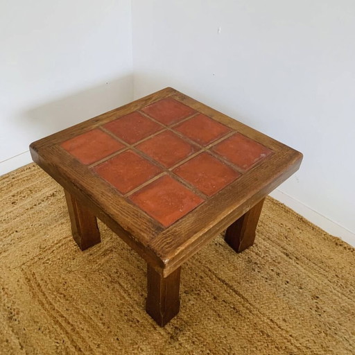 Tafel Carreaux Rouge Gesigneerd