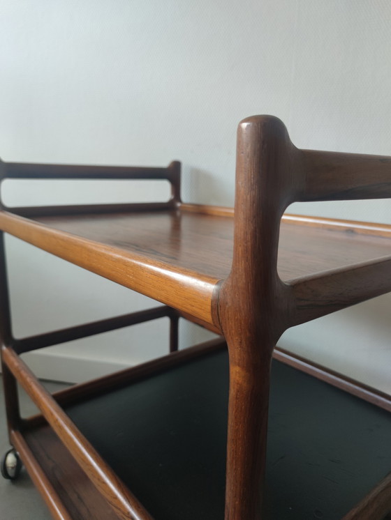 Image 1 of Vintage Deense trolley door Johannes Andersen in pallisander