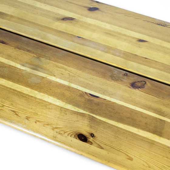 Image 1 of Sculpturale eetset van grenenhout door Gilbert Marklund voor Furusnickarn Ab, 1970S