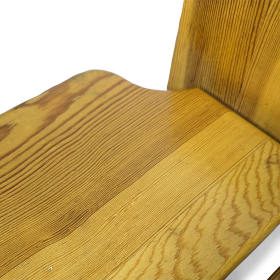 Image 1 of Sculpturale eetset van grenenhout door Gilbert Marklund voor Furusnickarn Ab, 1970S