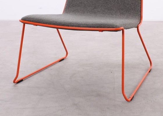 Image 1 of 4X Johanson Speed Fauteuil Grijs/Oranje