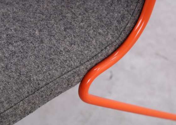 Image 1 of 4X Johanson Speed Fauteuil Grijs/Oranje