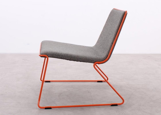 Image 1 of 4X Johanson Speed Fauteuil Grijs/Oranje