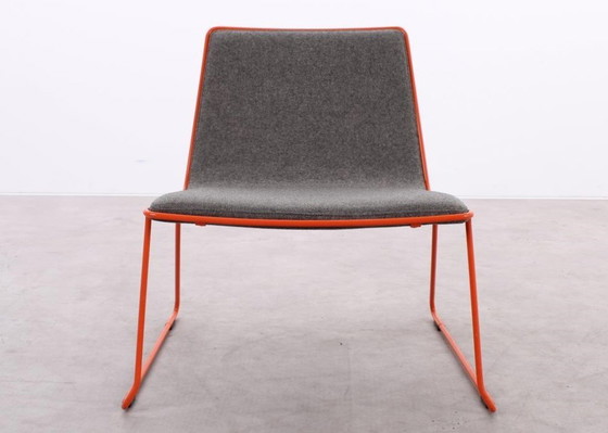 Image 1 of 4X Johanson Speed Fauteuil Grijs/Oranje