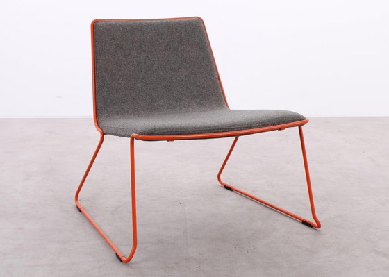 Image 1 of 4X Johanson Speed Fauteuil Grijs/Oranje