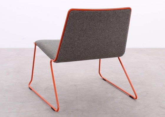 Image 1 of 4X Johanson Speed Fauteuil Grijs/Oranje