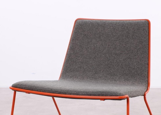 Image 1 of 4X Johanson Speed Fauteuil Grijs/Oranje