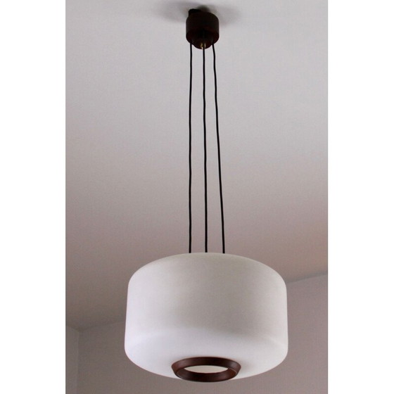 Image 1 of Vintage opaline hanglamp, Italië, 1950