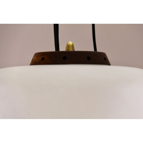 Image 1 of Vintage opaline hanglamp, Italië, 1950