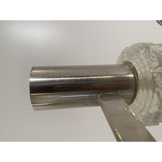 Image 1 of Italiaanse vintage vloerlamp van ijzer en glas, jaren 1960