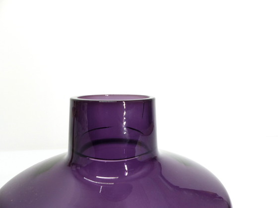 Image 1 of Scandinavische Lamp Hans-Agne Jakobsson Messing en Glas Violet B 102