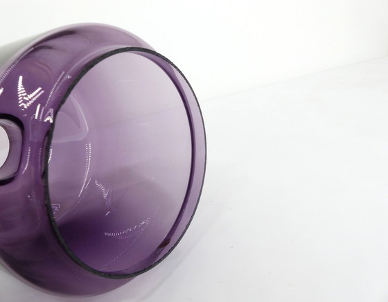 Image 1 of Scandinavische Lamp Hans-Agne Jakobsson Messing en Glas Violet B 102