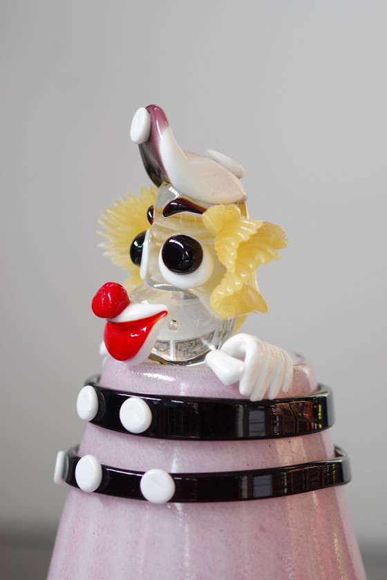 Image 1 of Vintage Murano Glazen Clown Sculptuur - 1990S/2000S Verzamelobject, Nieuw In Doos