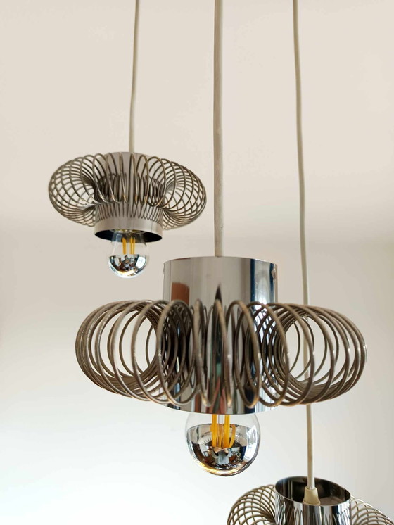Image 1 of Cascade kroonluchter uit het ruimtetijdperk Philippe Rogier 1970